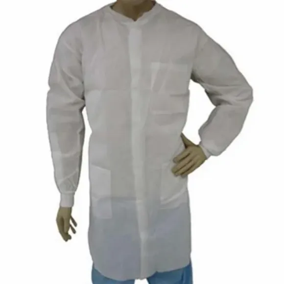 Picture of Disposable, SMS Non-Sterile White Lab Coat 